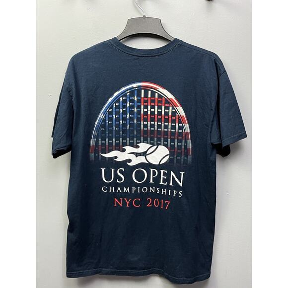 2017 U S OPEN CHAMPIONSHIPS T-Shirt NYC Adult Tennis Flushing Large USTA - Picture 1 of 5